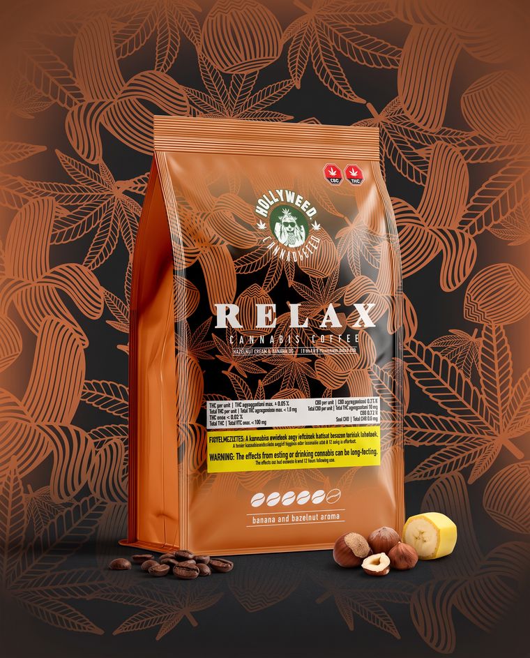 Relax — Pörköltmogyorós banánkávé, saját pörkölésű szemes kávé