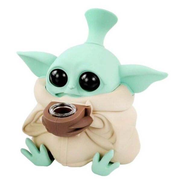 Alien Beige Silicone Bong with Removable Pieces 13cm termékfotó