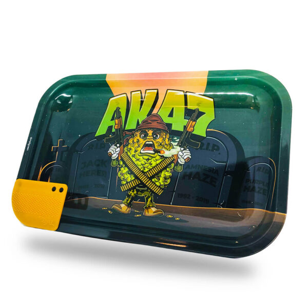 Best Buds Mission AK47 Large rolling tray mágneses grinder-kártyával termékfotó a Hollyweed webshopban