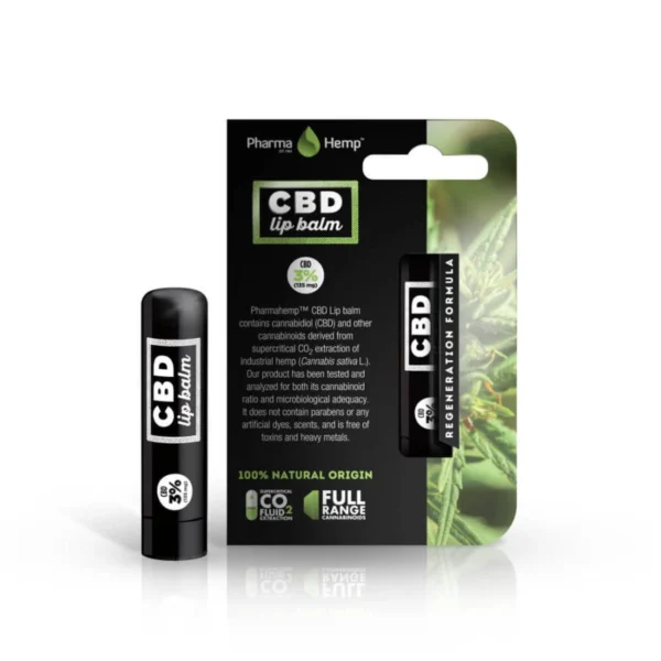 Pharma Hemp ajakbalzsam bioaktív vegyületekkel 3% CBD (4,5 g) termékfotó