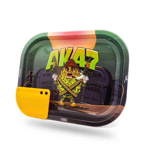 Best Buds Mission AK47 Small rolling tray mágneses grinder-kártyával termékfotó a Hollyweed webshopban