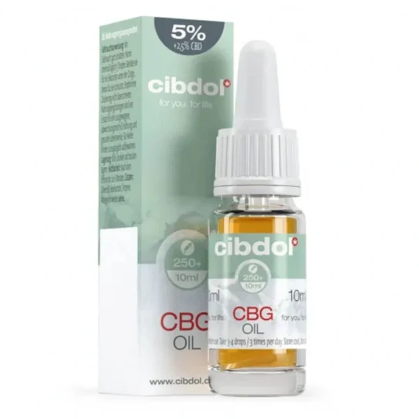 Cibdol 5% CBG + 2,5% CBD olaj (10 ml) termékfotó a Hollyweed webshopban