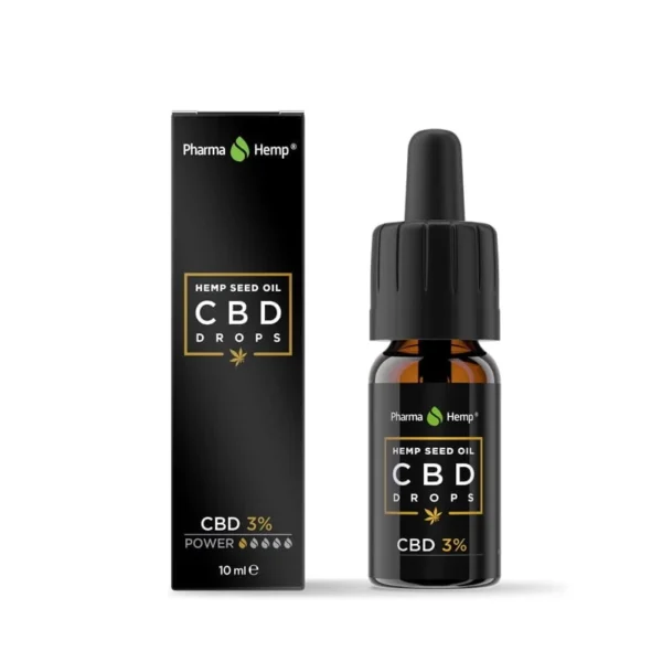 Pharma Hemp CBD cseppek kendermagolaj 3% (10 ml) termékfotó a Hollyweed webshopban