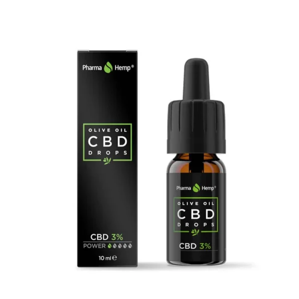 Pharma Hemp CBD Drops olívaolaj 3%, 10 ml – termékfotó a Hollyweed webshopban
