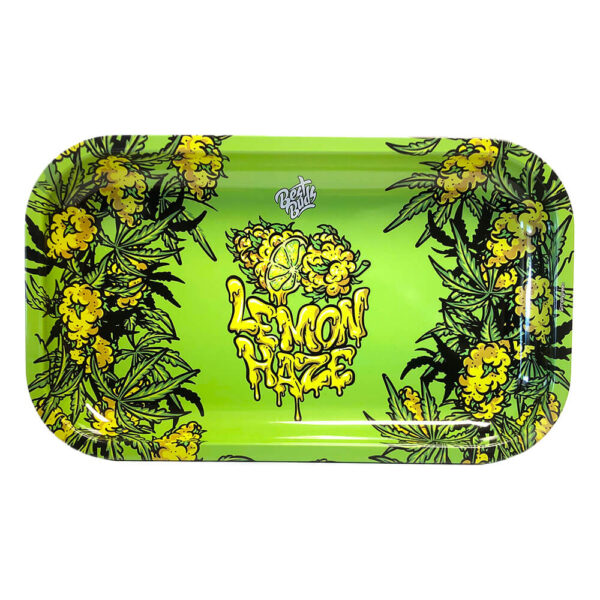 Best Buds Lemon Haze mintás fém sodrótálca