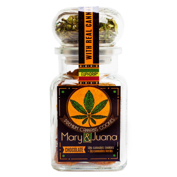 Csokoládés Cannabis Kekszek gyógynövényekkel termékfotó a Hollyweed webshopban