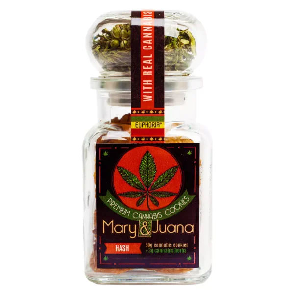 Hash Cannabis Kekszek gyógynövényekkel termékfotó a Hollyweed webshopban