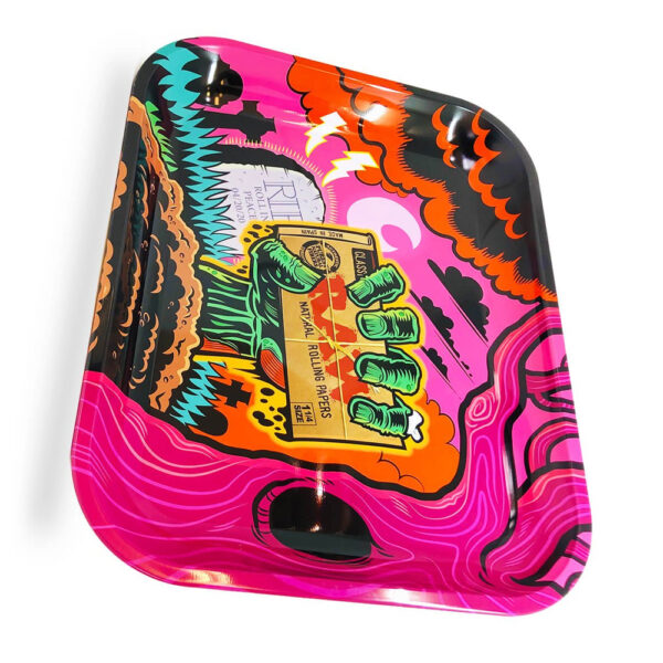 RAW Zombie Large Metal Rolling Tray tálca termékfotó a Hollyweed webshopban