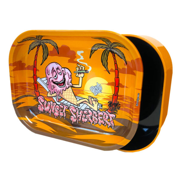 Best Buds Thin Box Sunset Sherbet tárolós rolling tray tálca termékfotó a Hollyweed webshopban
