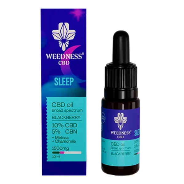 Weedness CBD olaj Sleep 10% CBD + 5% CBN (10 ml) termékfotó a Hollyweed webshopban