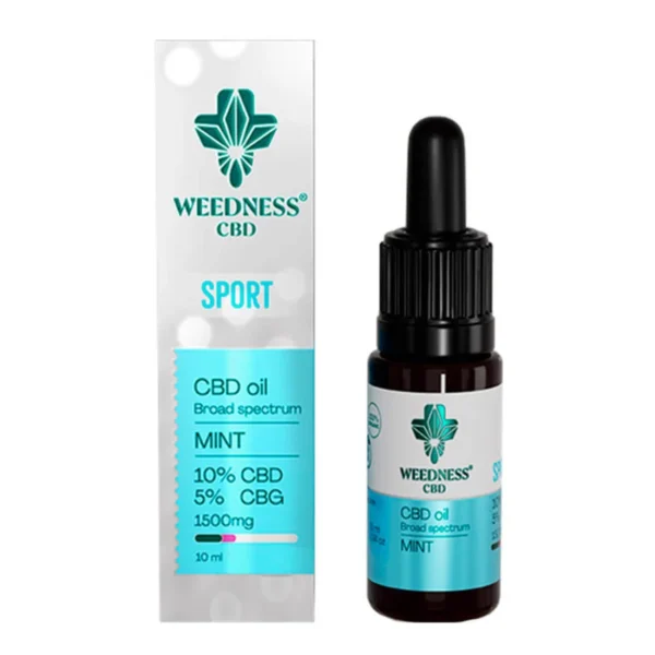 Weedness CBD olaj Sport 10% CBD + 5% CBG (10 ml) termékfotó a Hollyweed webshopban