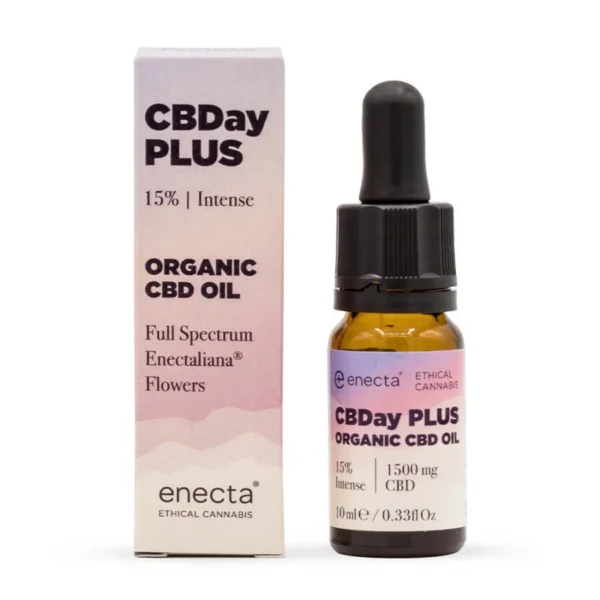 Enecta CBDay Plus 15% Intense CBD olaj (10 ml) termékfotó a Hollyweed webshopban