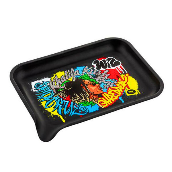 Santa Cruz Wiz Khalifa biológiailag lebomló rolling tray tálca (14×19 cm) termékfotó a Hollyweed webshopban