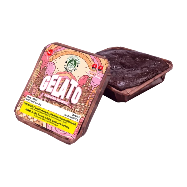 Gelato Cannabis Brownie 75 g – Hollyweed saját márkás brownie