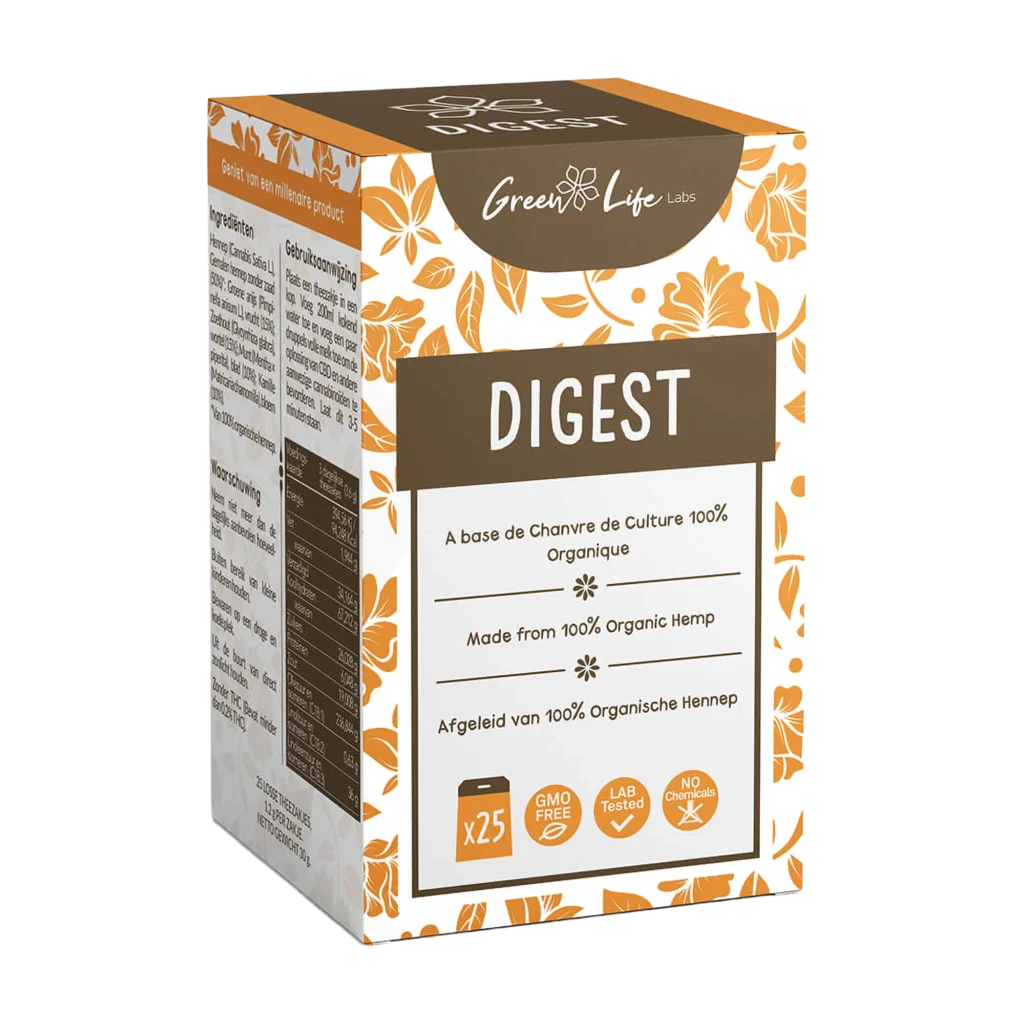 Green Life Organic Hemp Digest Tea 30g
