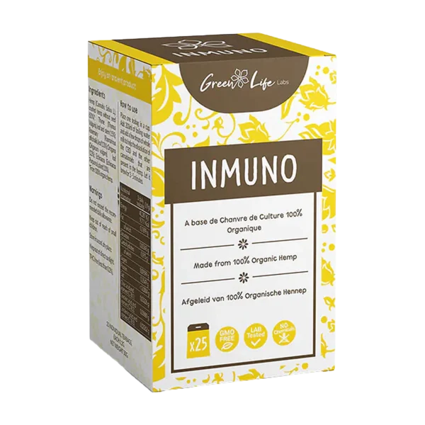 Green Life Labs Inmuno kenderes filteres tea doboza, 25 filter