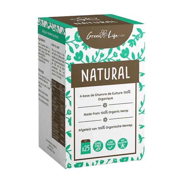 Green Life Labs Natural kenderes filteres tea doboza, 25 filter