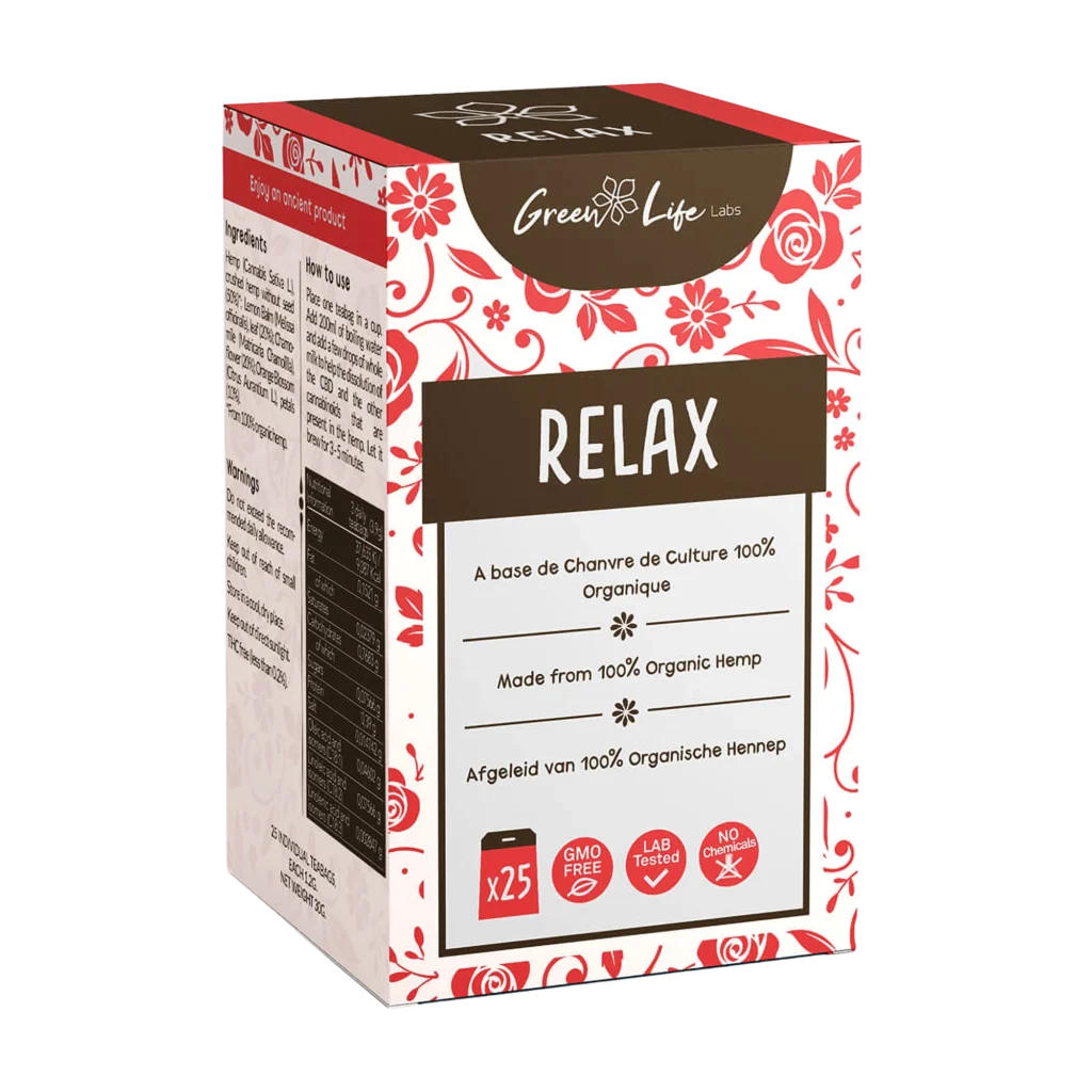 Green Life Organic Hemp Relax Tea 30g