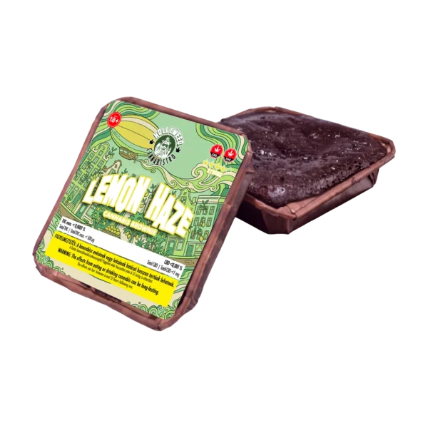 Lemon Haze Cannabis Brownie 75 g – Hollyweed saját márkás brownie