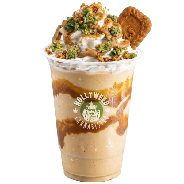 Lotus Biscoff WeedShake pohár karamellel és Biscoff keksszel