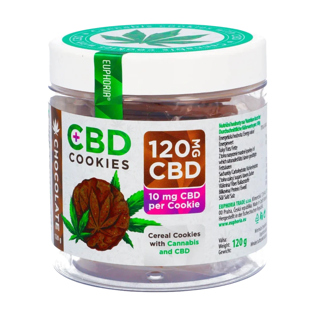Euphoria Csokoládés Cannabis Kekszek (120mg CBD)