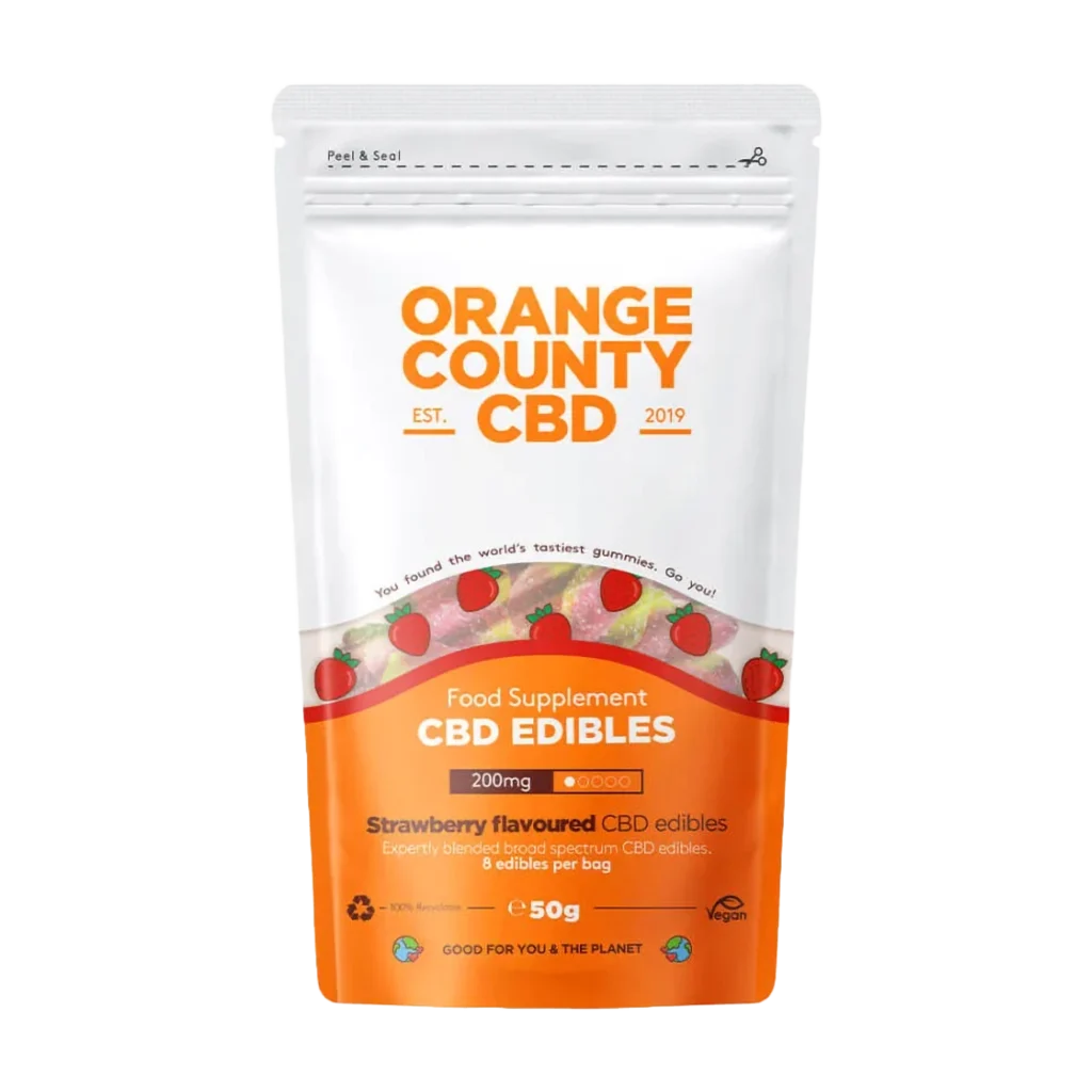 Orange County CBD Grab Bag Strawberries Gumicukor 200mg CBD 50g