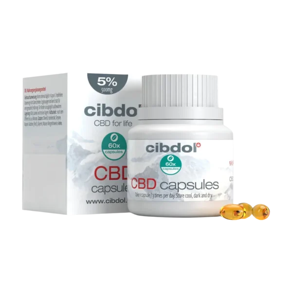 Cibdol 5% CBD Lágyzselés Kapszula (60 capsules)