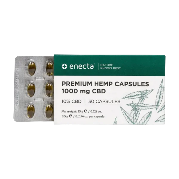 Enecta Premium Hemp Extract Lágy Gél Kapszula 1000mg CBD