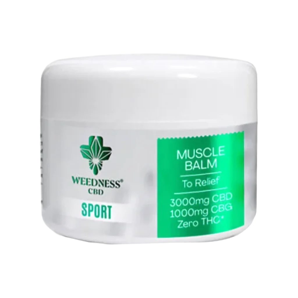Weedness - Izom Fájdalomcsillapító Balzsam  3000mg CBD + 1000mg CBG  (50ml)