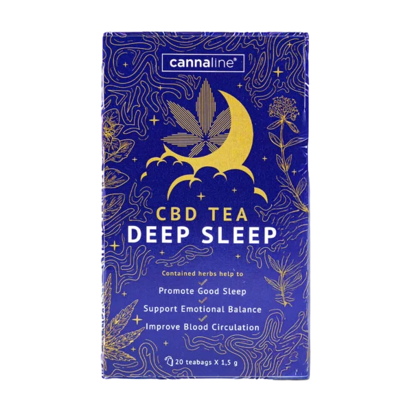 Cannaline CBD Tea Deep Sleep doboz, 20 teafilter × 1,5 g