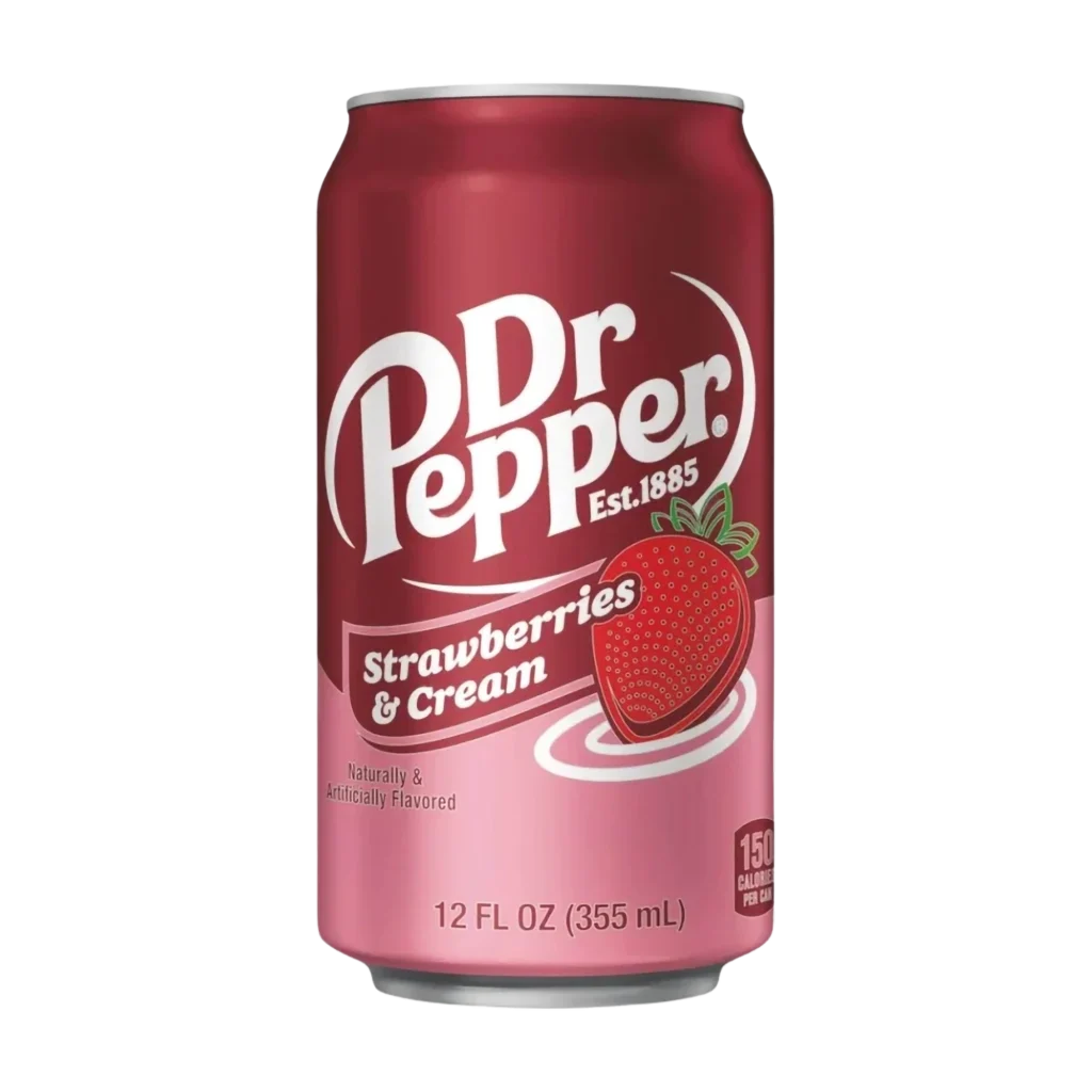 Dr Pepper Strawberries & Cream eper-tejszín ízű üdítő