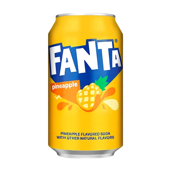 Fanta Pineapple ananász ízű üdítő, 355 ml-es amerikai doboz