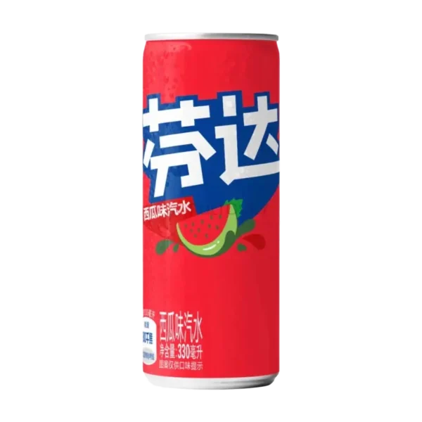 Fanta Watermelon görögdinnye ízű üdítő, 330 ml-es kínai doboz