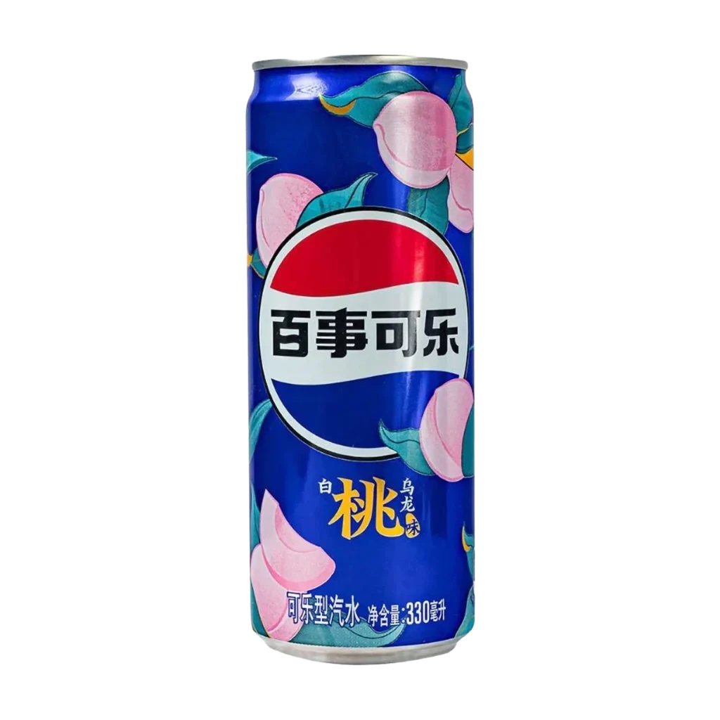 Pepsi White Peach Oolong őszibarack-oolong ízű kóla