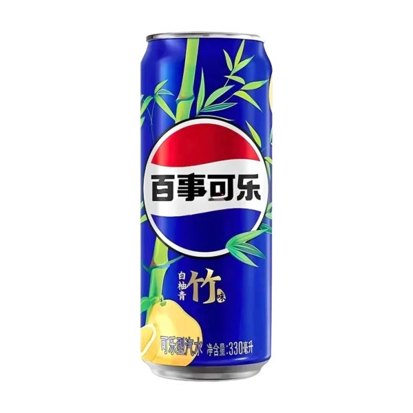 Pepsi White Pomelo Bamboo pomelo-bambusz ízű kóla, 330 ml-es kínai doboz